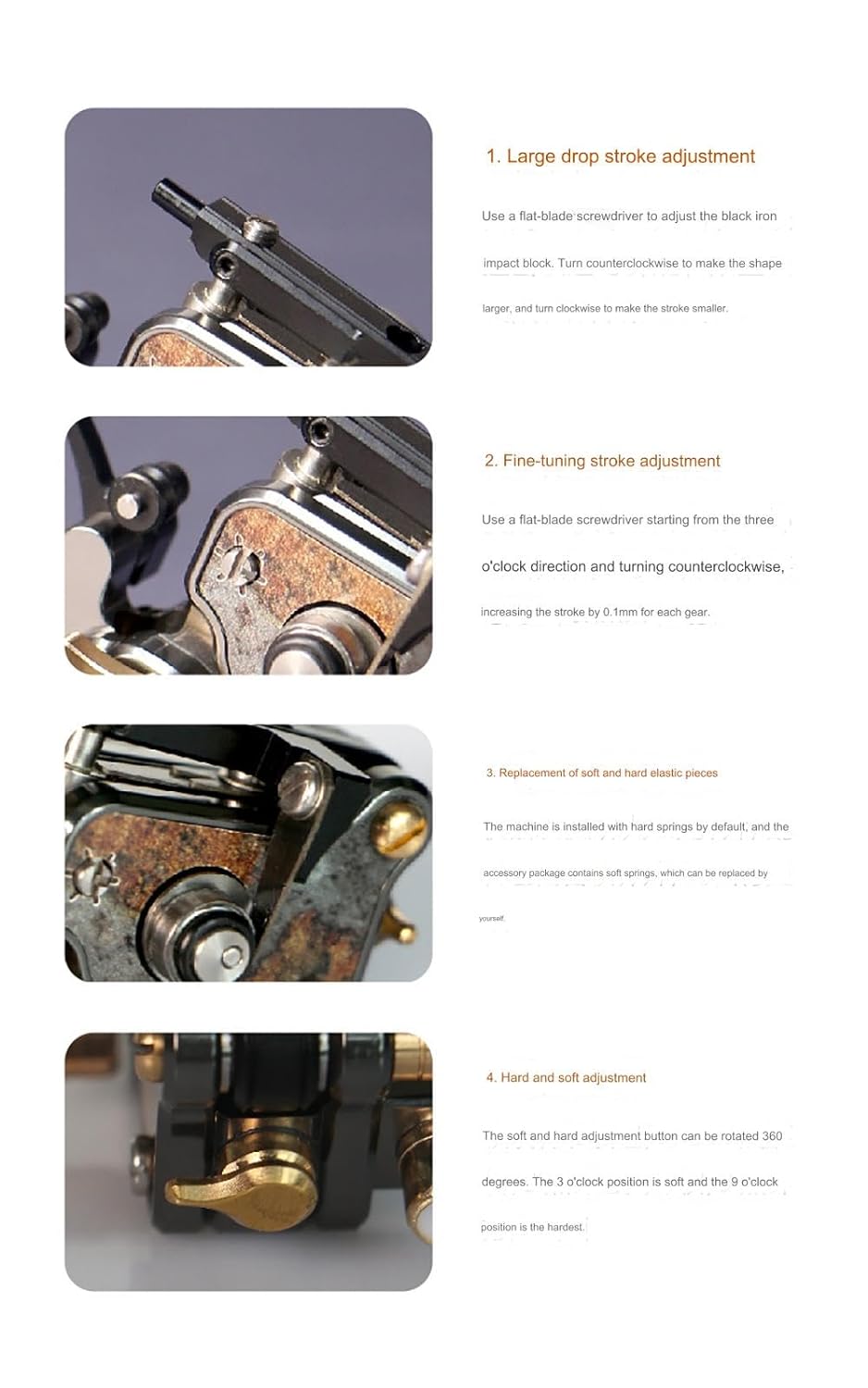 Top Quality V7R Bullet Motor Tattoo Machine - Swiss RCA-motor & Adjustable Needle Depth